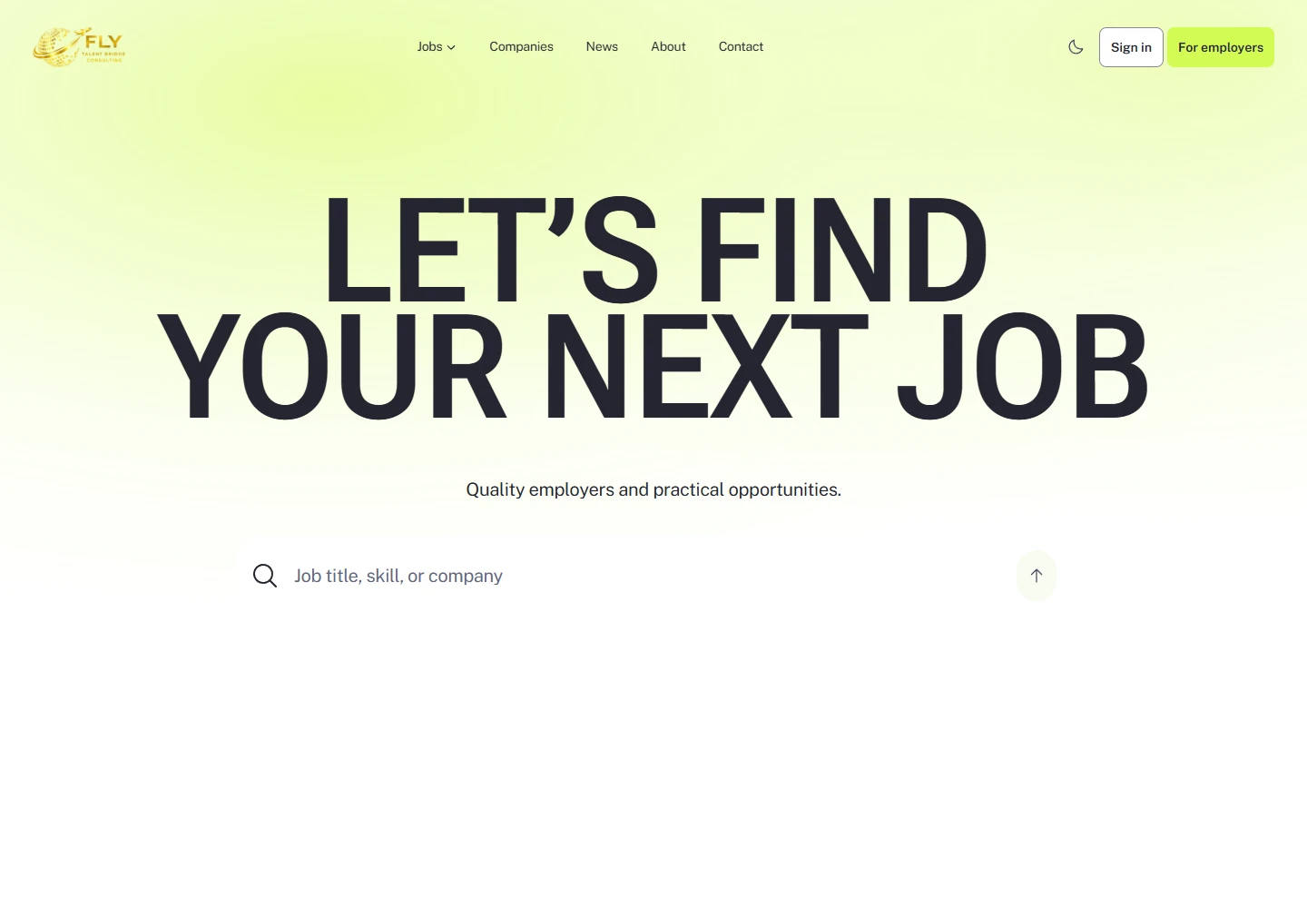Fly Jobs recruitment platform